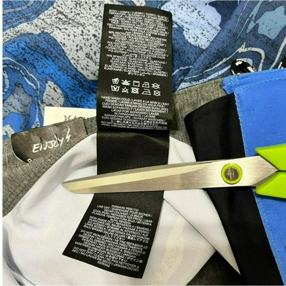 NEW HURLEY BLUE SHORTS 32 MENS PHANTOM VENICE BOARDSHORTS SWIM TRUNK STRIPES NWT - Picture 9 of 10